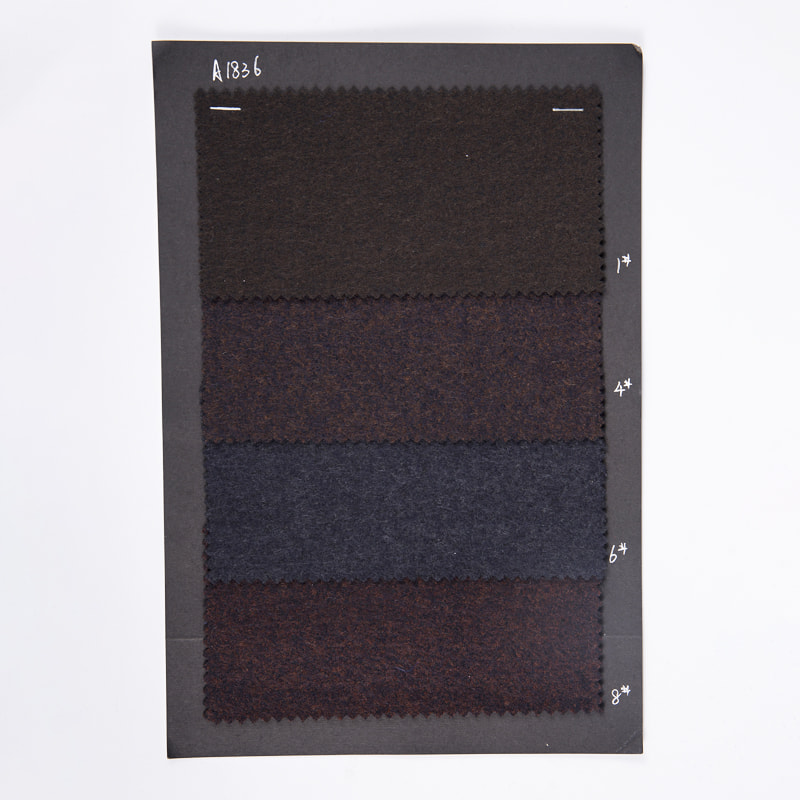 Polyesterová vlna Bavlněné pletací žakárové kartáčové tkaniny na oděvy A1836-1/4/6/8