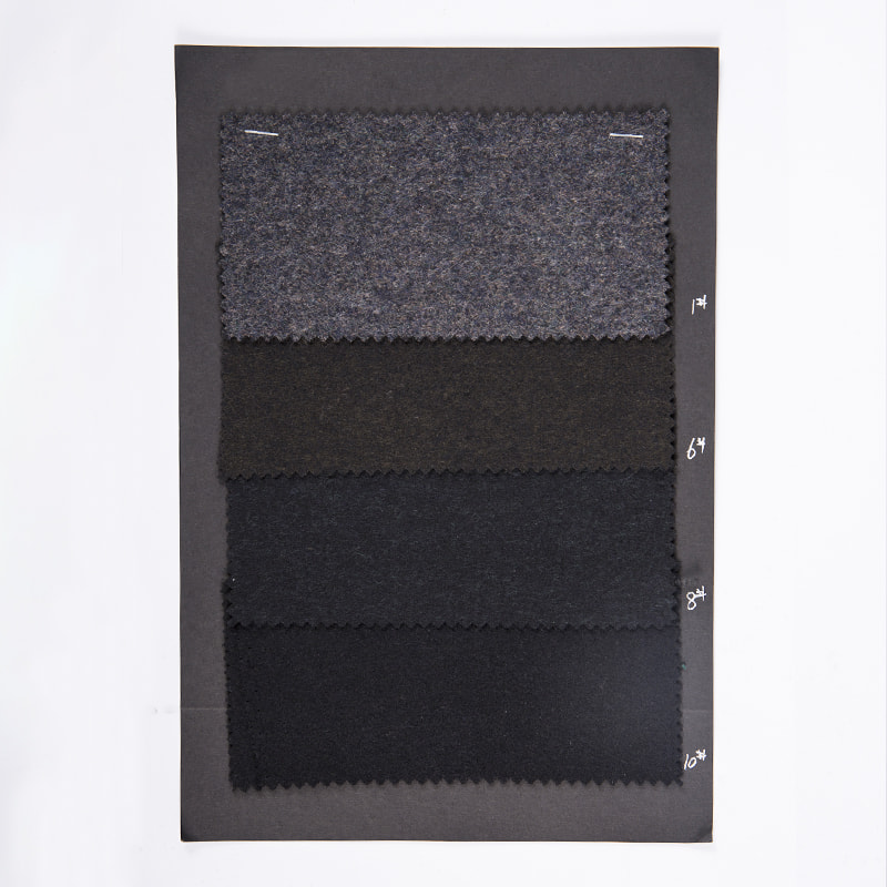 Polyesterové bavlněné pletené žakárové kartáčové tkaniny pro pánské kabáty AJ225-1/6/8/10