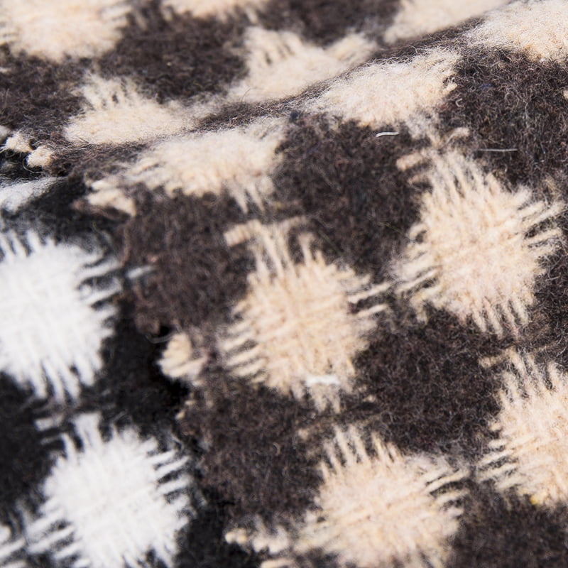 Kartáč Diamond Black Brown Jacquard Tweed Fabric 2383