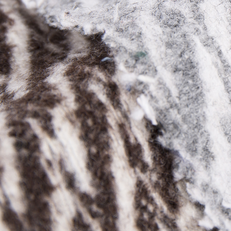 Černá šedá žakárová štětcová tkanina Willow Style 2519