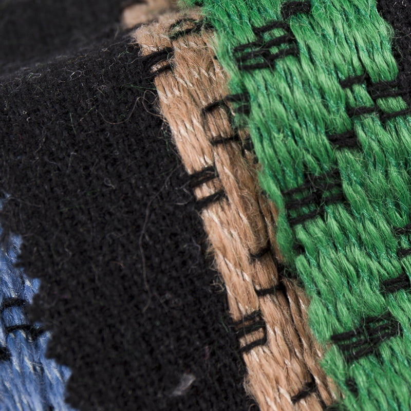 Reliéfní robustní pruh jacquard tweed tkanina 3100