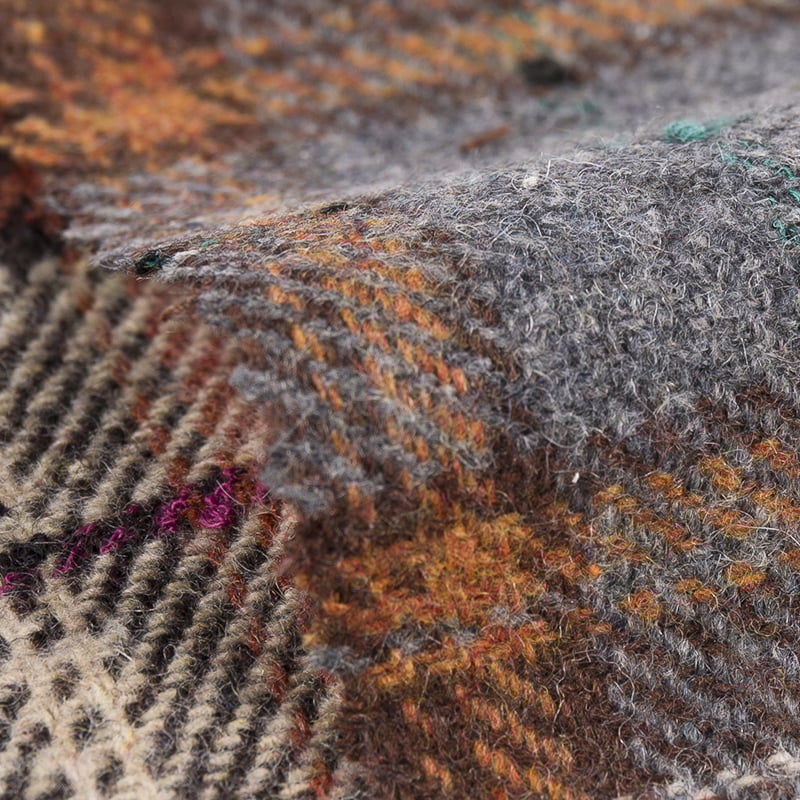 Klasická kostkovaná tvídová tkanina na zimní oblečení 3423