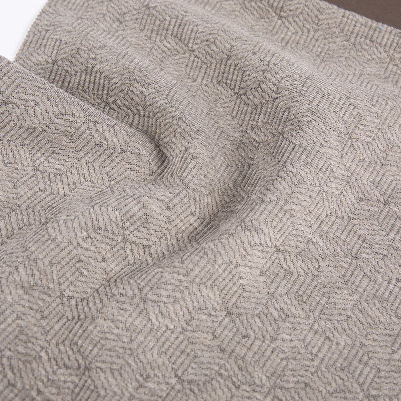 Reliéfní kostky Pletené Jacquard Polyester Viskóza Spandex Sportovní Tkaniny Na Oděvy AW23024